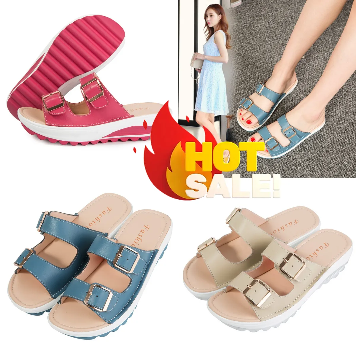 2024 GAI Designer Slipper Slides Fashion Macaron Sandals Ladies Summer Beach Flip Flops Slippers Slippers Sandaalmaat 35-42