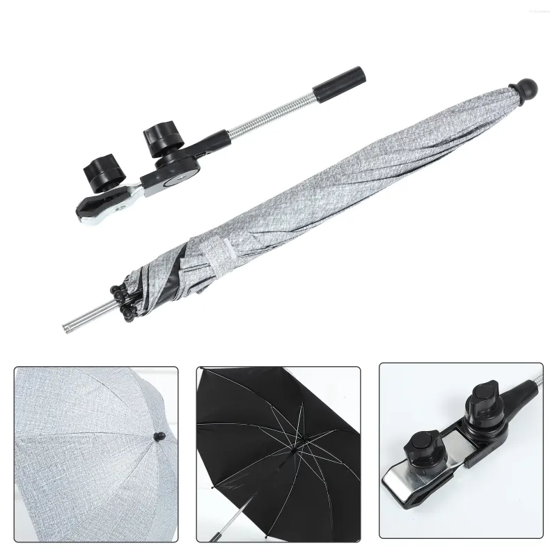 Pièces de poussette Parasol Sun Protection Umbrel UV pour les poussettes Clip-on Pram Baby Cart