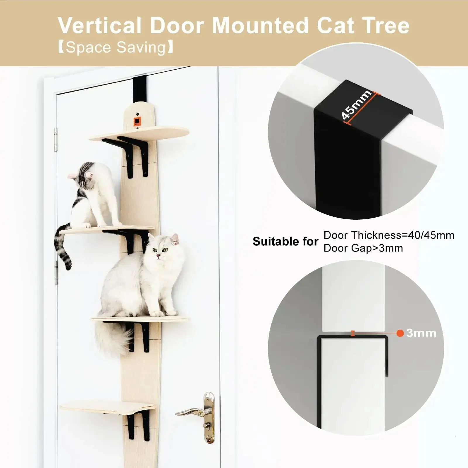 Cat tree door online