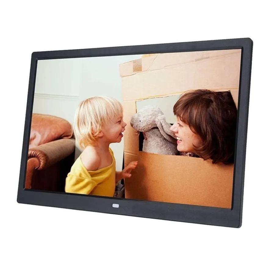 HD 1440x900 64G Digital Po Frame Elektronisches Album 17 Zoll LED-Bildschirm Touch-Tasten Mehrsprachig 201211282N