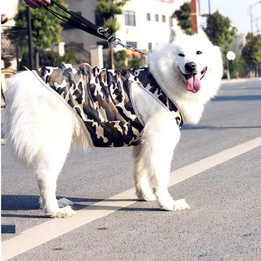 Hellomoon Pet Vest för Big Dog Stylish Fashion Breattable Mesh Vest Cooling Large Dog Summer Clothes214L