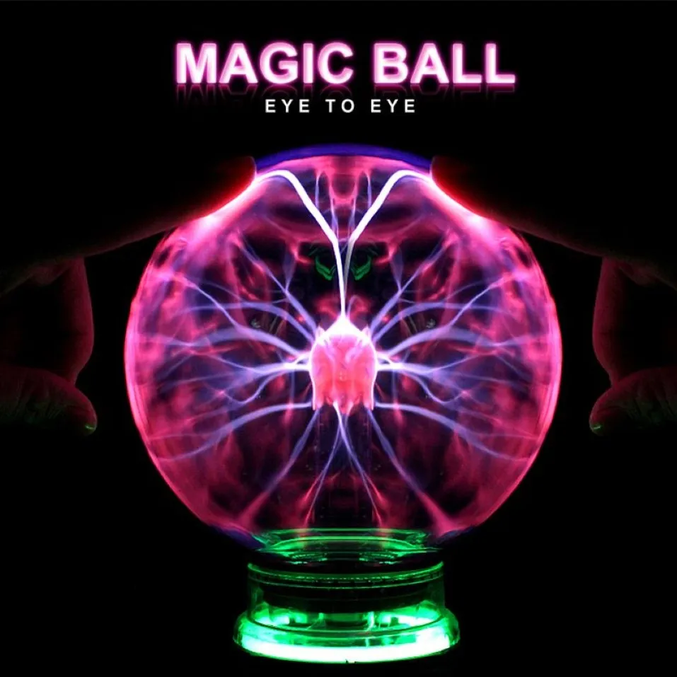 Nouveauté boule de plasma magique lumière 3 4 5 6 pouces veilleuse noël enfants cadeau verre lampe à plasma décor de fête lumières de table 201028161y