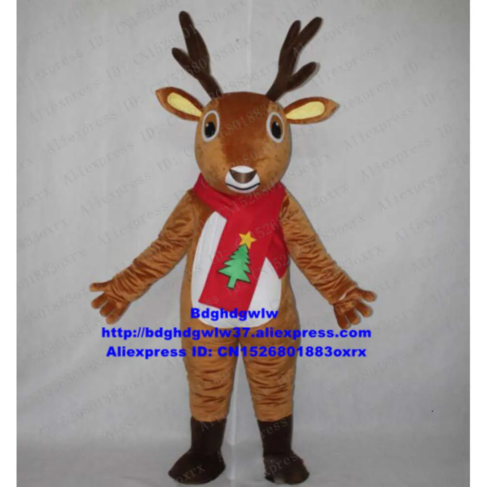 Mascot Costumes Brown Reindeer Moose Elk Wapiti Caribou Alces Deer Mascot Costume Cartoon Character Sales Promotion Anniversary Sale Zx1311