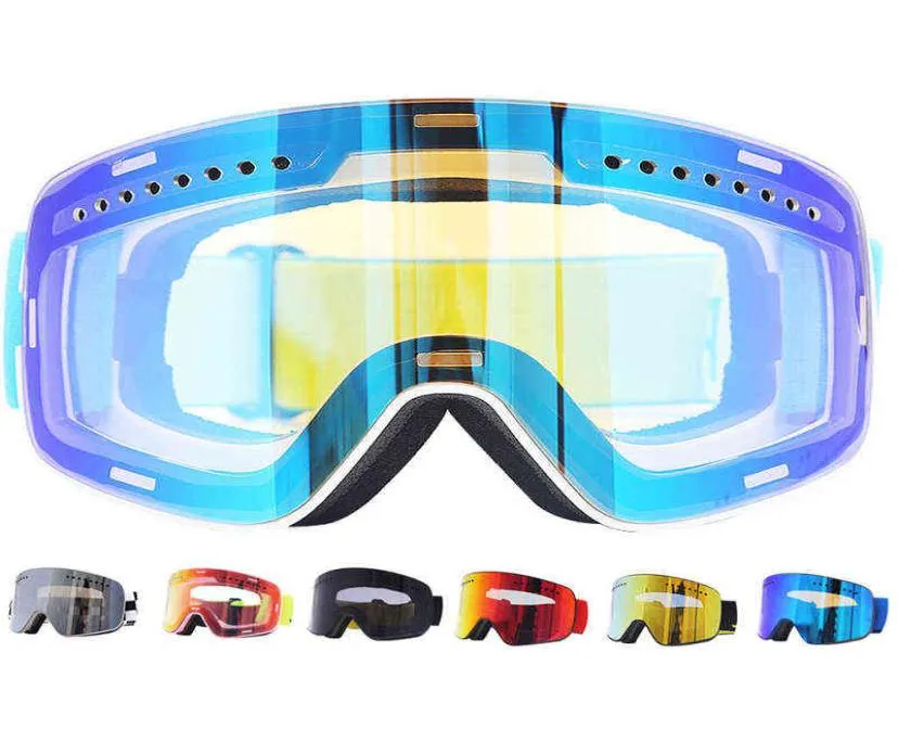 Óculos de esqui magnético inverno neve esportes snowboard óculos antifog proteção uv snowmobile esférico equitação máscara 28337913