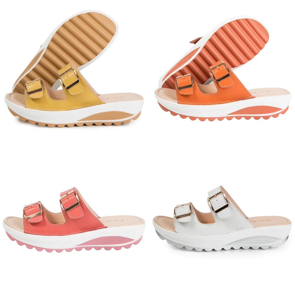 Nina Fashion Designer Slippers Sandales d'été pour femmes Platphescules de mode qualité Sandales décontractées imprimées imperméables plage de mode Sports de sport Gai