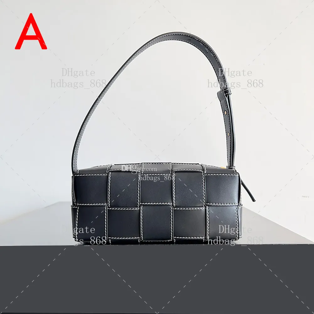 Sacs 10A Sac à bandoulière Intrecciato en cuir de veau miroir 1: 1 qualité sac de luxe de créateur mode petite brique Cassette sac à bandoulière femme sac avec coffret WB125V