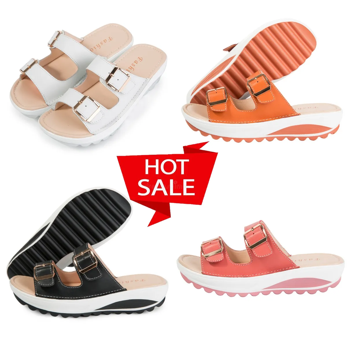 Sunnyl Fashion Designer zapatillas Sandalias de verano para mujeres Sandalias de moda de calidad Sandalias casuales Impresivas Playa impermeable Sports Sporters Gai