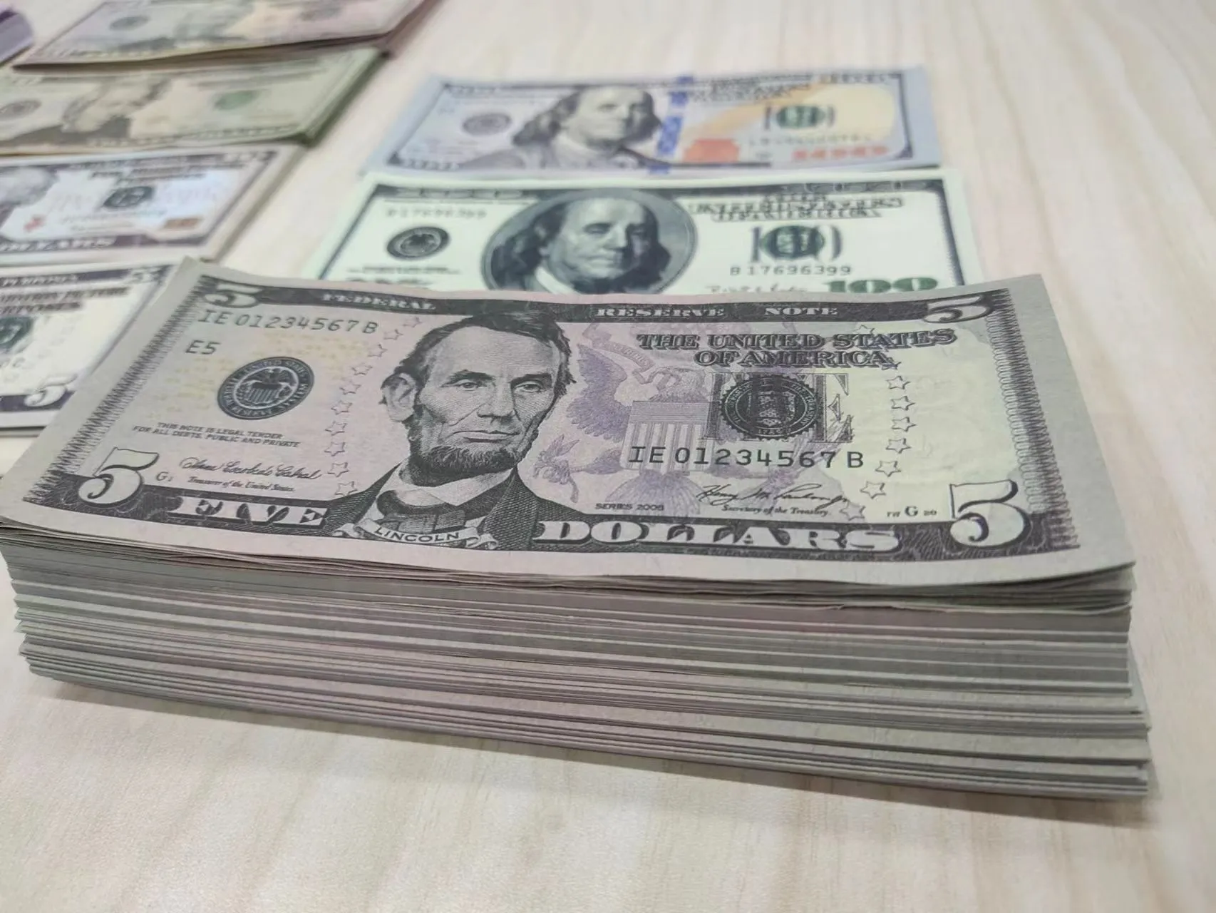 Copier de l'argent Taille amusante Millions américains réels Papier étranger Déesse N Liberty Dollar Prop Bill 1:2 Dénomination du grand Fkita Kudkc