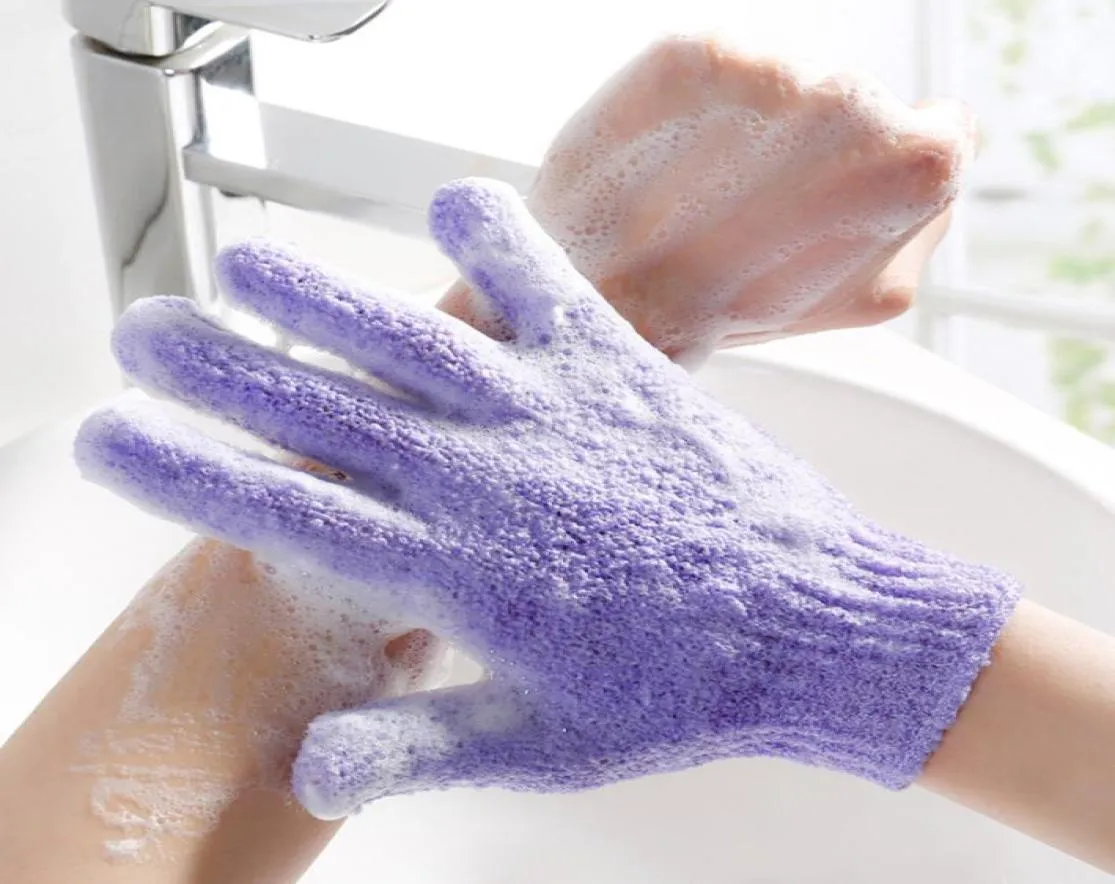 Hele Hydraterende Spa Huidverzorging Doek Badhandschoen Vijf Vingers Exfoliërende Handschoenen Gezicht Lichaam Baden Benodigdheden Accessoires DH0626622037