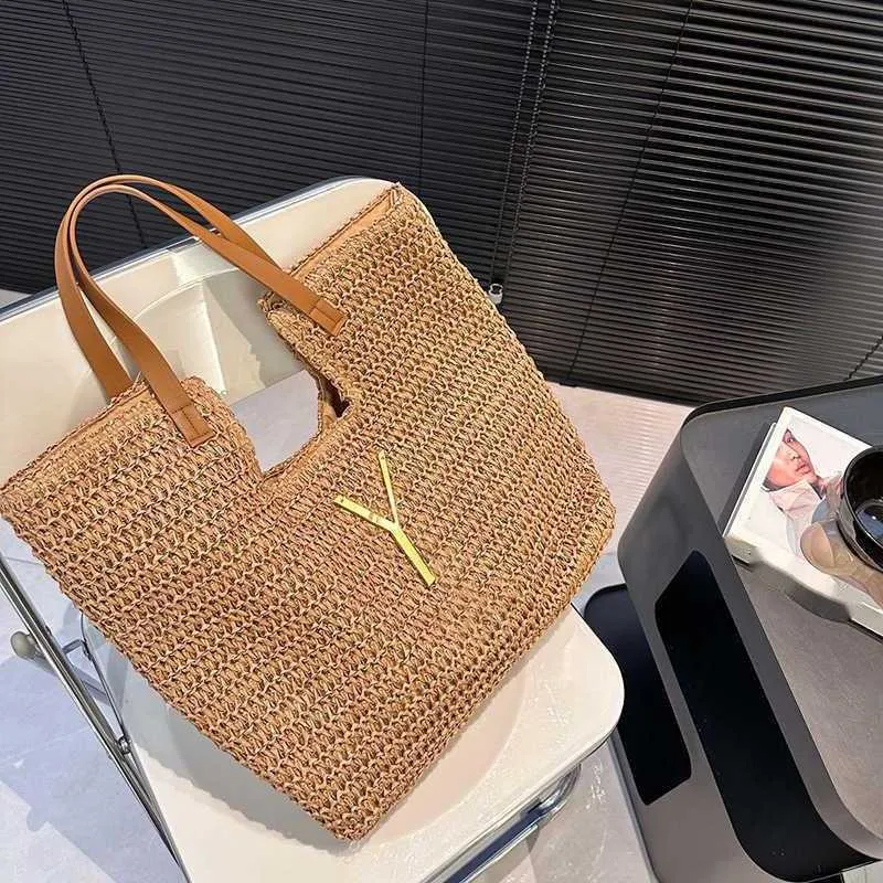 Summer Bag Designer Beach Bag Women Straw Basket Shopping Bags Luxurys Handbags Fashion Large Tote 240304