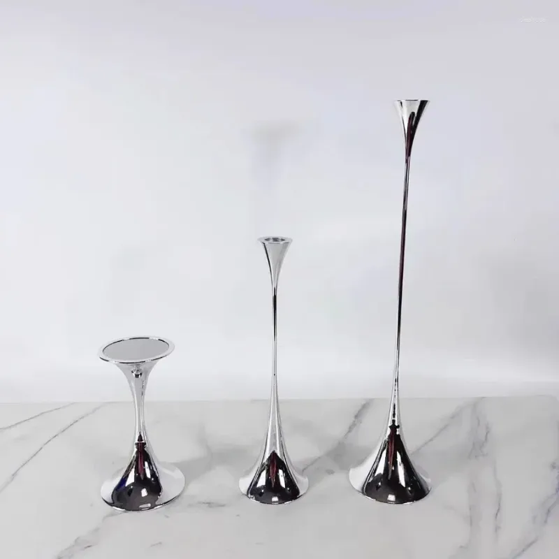 Mum tutucular çubuk tutucu doğum günü benzersiz metal tealight düğün parti süslemeleri romantik dikey bougies ev dekor