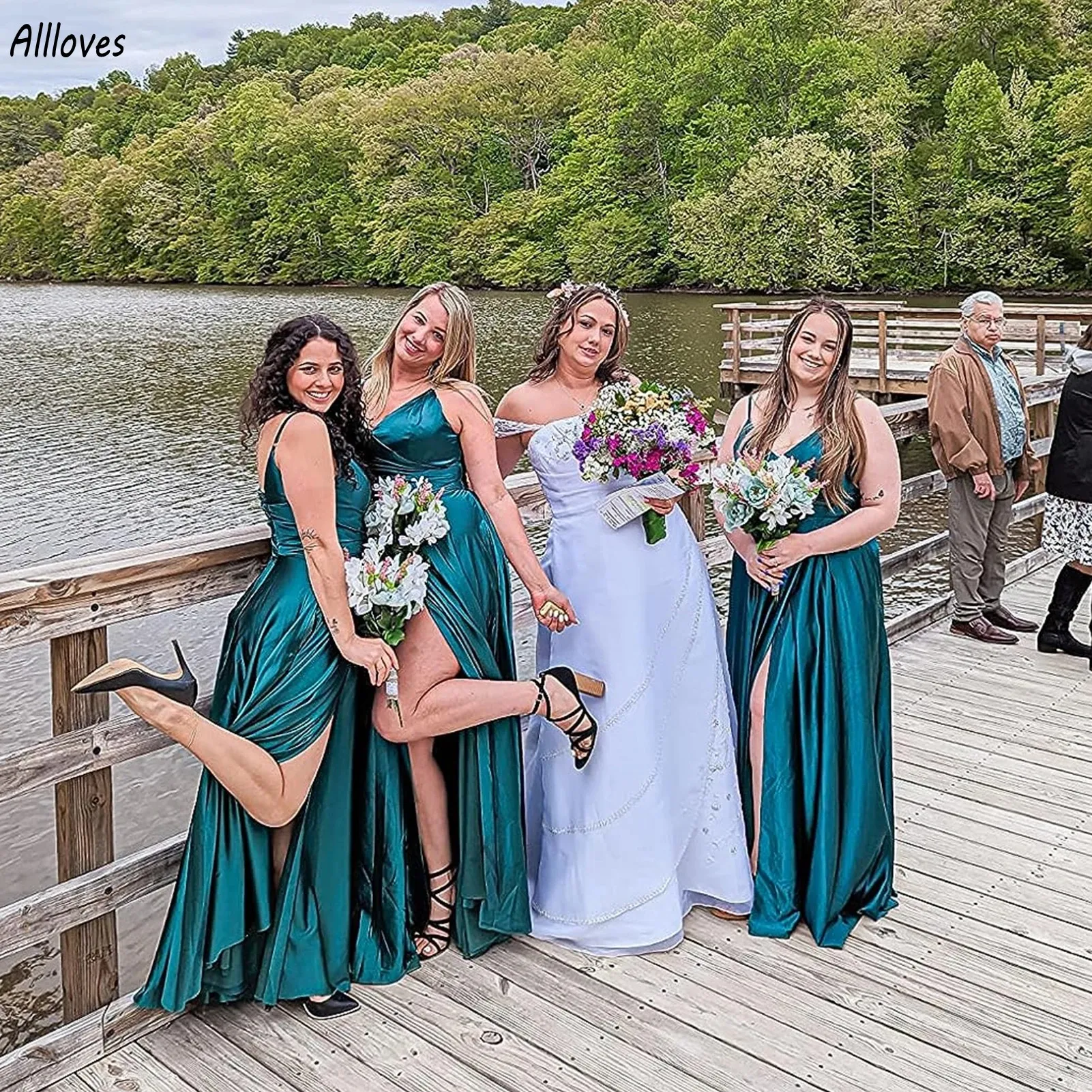 Hunter Green A-Line Long Bridesmaid Dress with Spaghetti Straps and Sweep Train Plus Size Women Wedding Guest Party Dress from Dhgate Bridesmaid Dress - price 86.84 Hunter Green A-Line Long Bridesmaid Dress with Spaghetti Straps and Sweep Train Plus Size Women Wedding Guest Party Dress from Dhgate Bridesmaid Dress - price 86.84