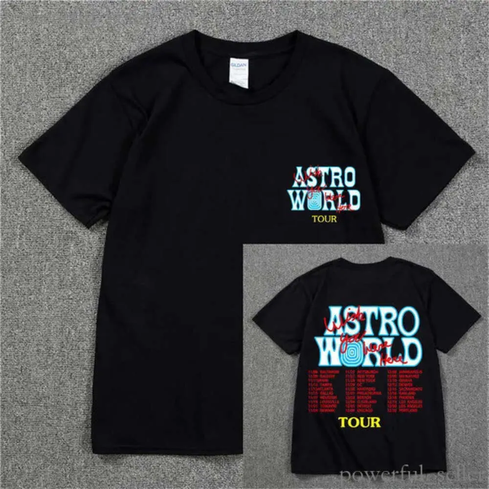 Mannen T-shirts Nieuwe Mode Hip Hop T-shirt Mannen Vrouwen Jack Cactus ASTROWORLD Harajuku T-shirts U WAREN HIER Brief Print Tees Tops 103
