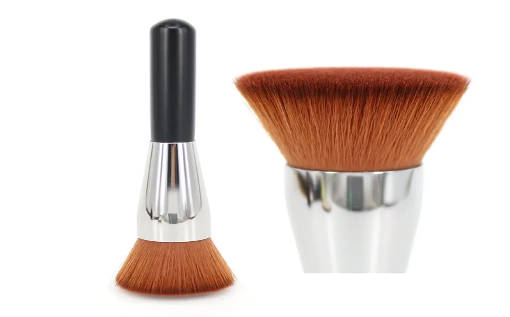 Professionell full täckning Face Brush Flat Top Kabuki Makeup Brush Powder Foundation Liquid Primer Blusher Blending Buffing Beauty6724699