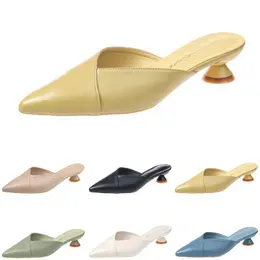 slippers women sandals high heels fashion shoes GAI triple white black red yellow green color9