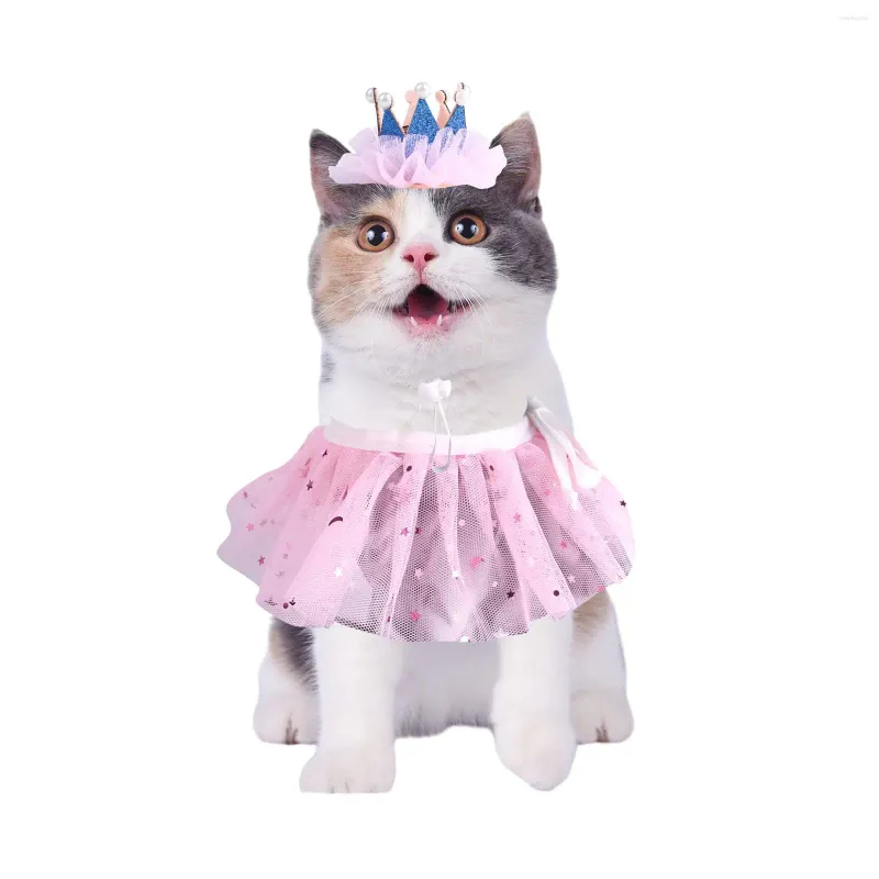 Coleiras de cachorro pet babador cosplay bonito adorável roupa vestido trajes rendas cachecol chapéu de aniversário conjunto para casamento dia das mães festa diária