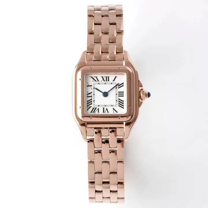 BVF – montre de haute qualité, cadran en or rose, boîtier en acier fin 316, bracelet en verre saphir, miroir, mouvement à quartz suisse, 22MM