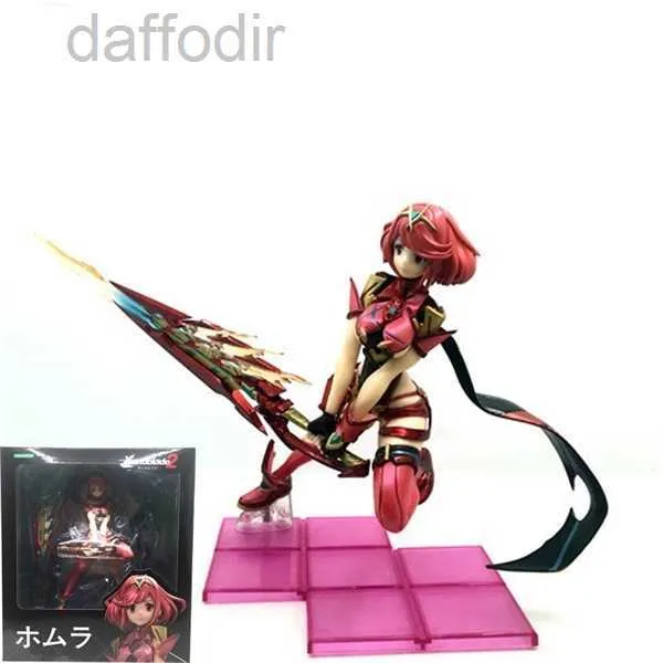 Action Toy Figures Xenoblade 2 jeu 1/7 Anime Action Figure Chronicles Jeu Fate Over Pyra Hikari Fighting PVC Figurines Collection Modèle Jouets X0503 240308