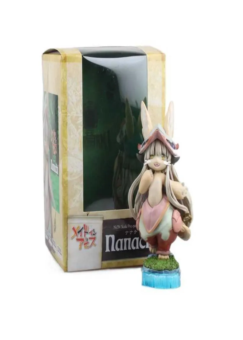 Anime Figurine Made in Abyss Nanachi Action Figure Collectible Model Toys 14cm Chubby Garage Kits Desk Decorations For Children Q06932137