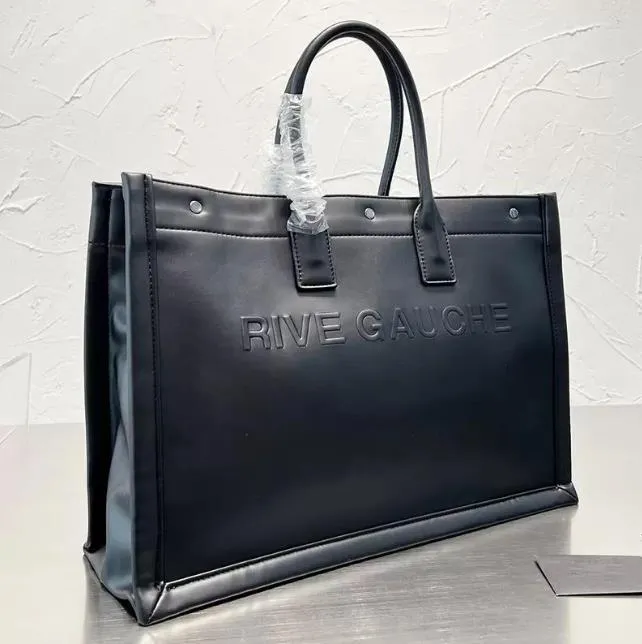 新しい女性デザイナーバッグショッピングバッグRive Gauche Handbag Fashion Shourdle Bags Luxury Women's Bag