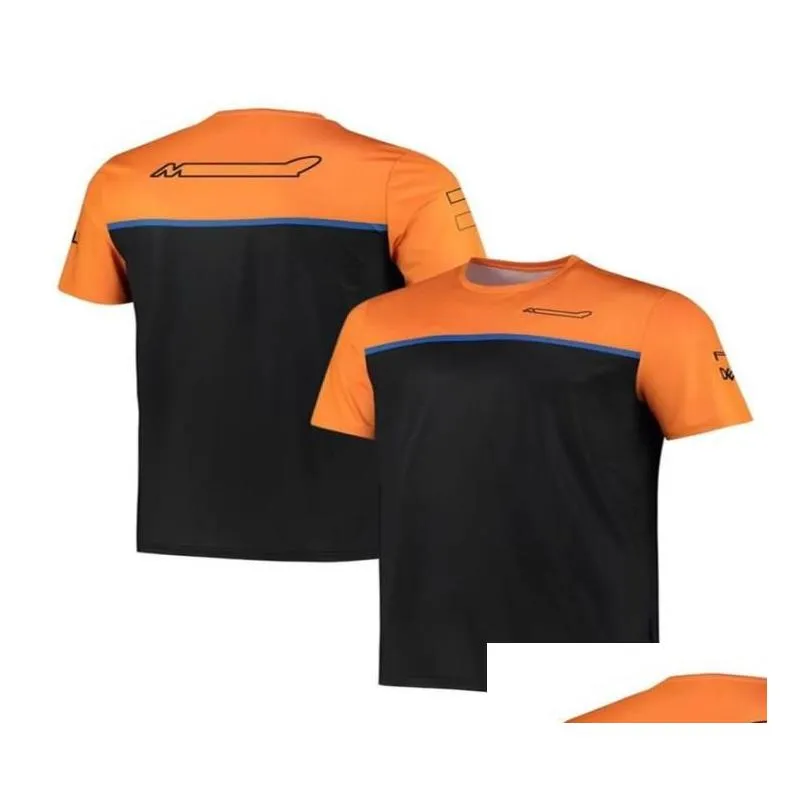 Vêtements de moto une équipe à manches courtes Top Fan de voiture Costume de course en plein air décontracté col rond t-shirt Logo personnalisé 7254124 livraison directe Otxtj