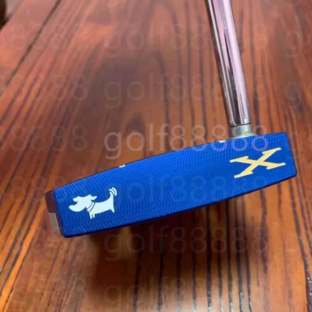 Clubs Golf X12 Putters Blue Music Dog Golf Putters Matériau de l'arbre Clubs de golf en acier Laissez-nous un message pour plus de détails et de photos message detils nd
