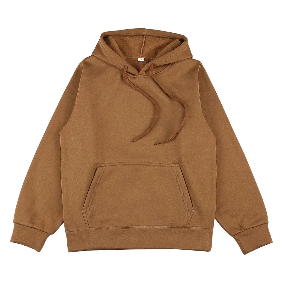 15 Color Casual Brown Apricot Purple Green Hoodie Hip Hop Street Wear Sweatshirts Skateboard Menwoman Pullover Hoodies Male 240307