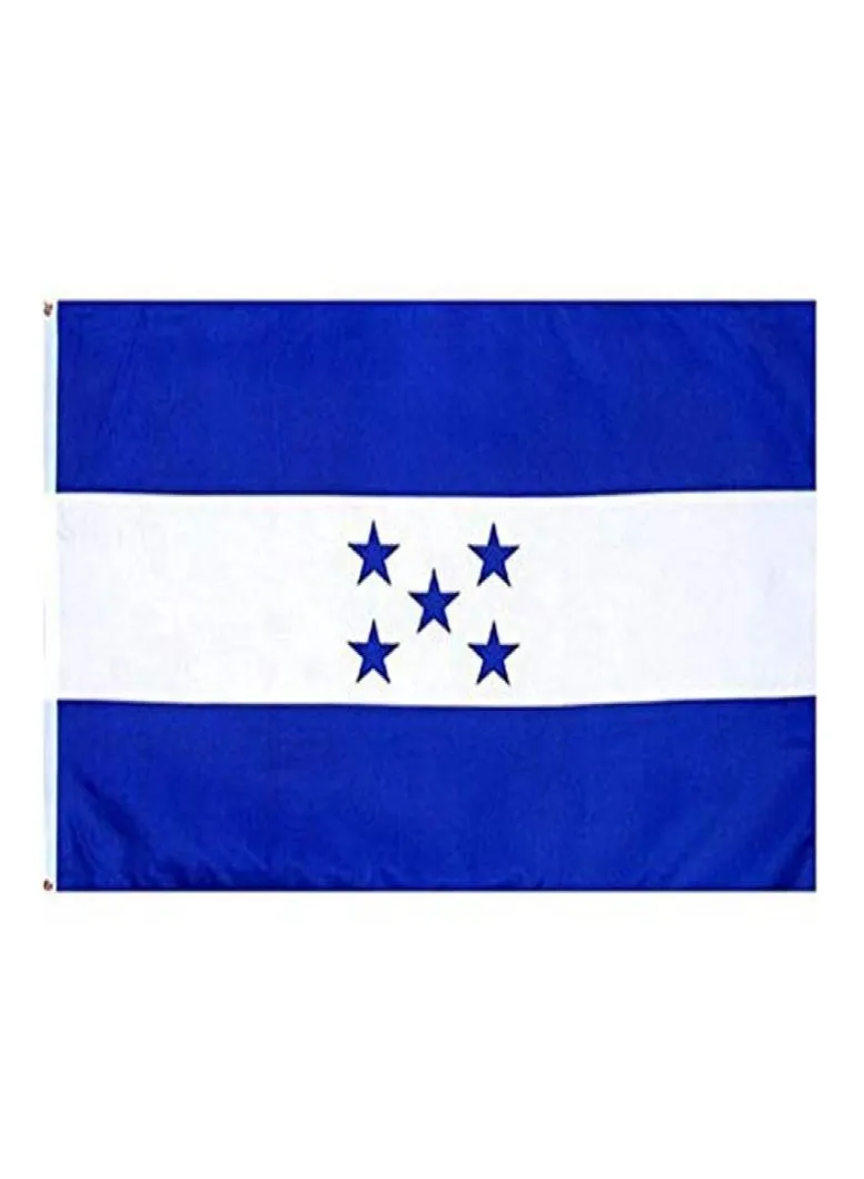 3x5ft Honduras Vlag Banner Nationale Hangende Reclame Digitaal Afdrukken Polyester Voor Binnen Buiten Decoratie 7684563