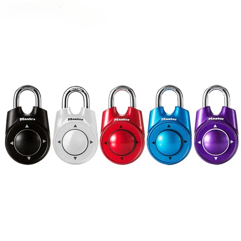 Master Lock Portable Combinaison Directionnelle Mot De Passe Cadenas Gym École Club De Santé Casier De Sécurité Serrure De Porte Multi Couleurs 240301