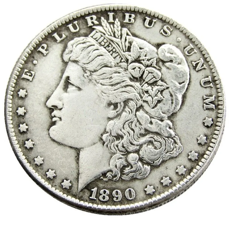 US 1890-P-CC-O-S Morgan Dolar Gümüş Kaplama Kopyalı Para Masarları Metal Zanaat Ölümleri Üretim Fabrikası 248F