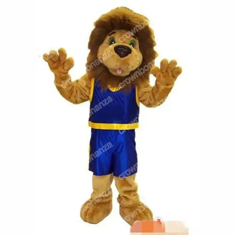 Hot Sales brown lion Mascot Costume Halloween Christmas Fancy Party Dress CartoonFancy Dress Carnival Unisex Adults Outfit