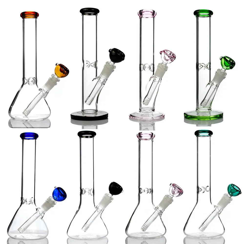 USA warehouse glass bong water pipe hookah new multiple style unique glass dab oil rig pink recycler