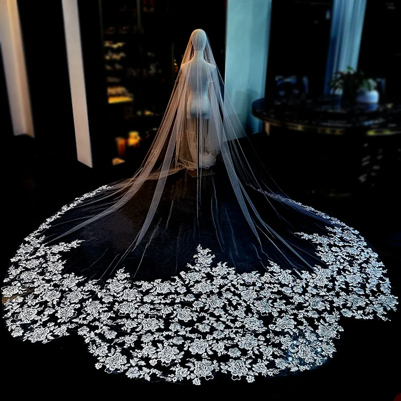 Elegant Cathedral Bridal Veil Soft Tulle Wedding... From  display picture 1