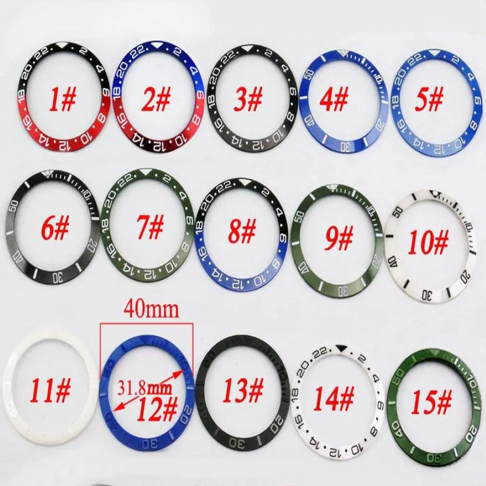 40 мм керамический титановый ободок вставка для часов комплект подходит для автоматических 43 мм мужские часы корпус новые высококачественные лицевые панели вставка аксессуары для часов P275Y