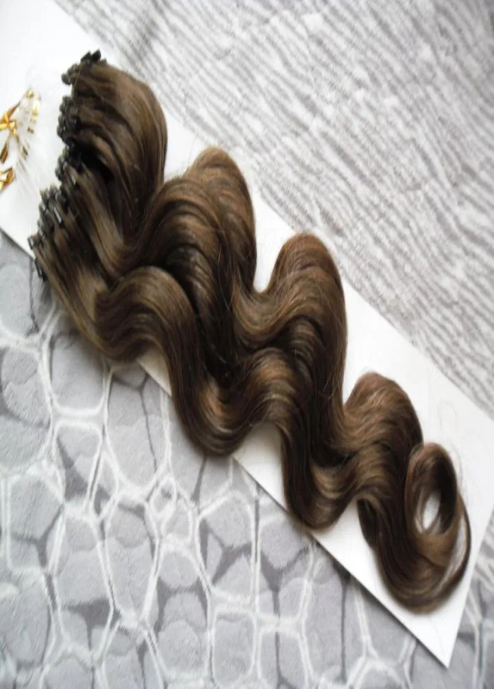 Body Wave Virgin Brasilian Micro Ring Loop Hair Extensions 1g Body Wave Micro Loop Remy Human Hair Extension9334538