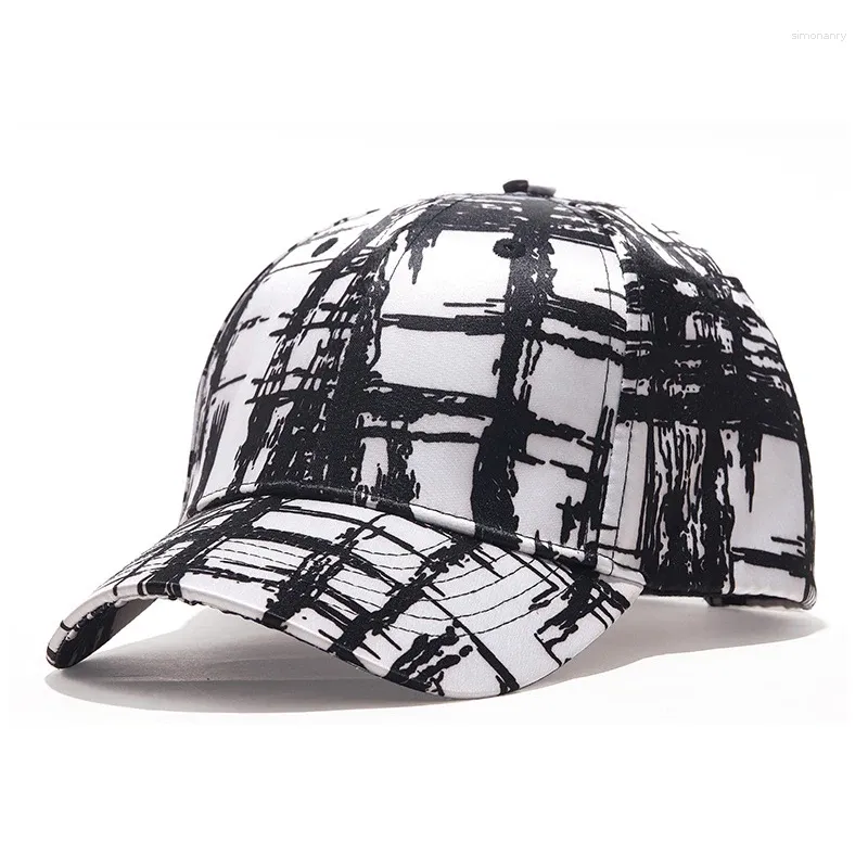 Ball Caps Men Cap Women Dad Hat Krzywnie Bill White Snapback Regulowany oddychający sportowy sport