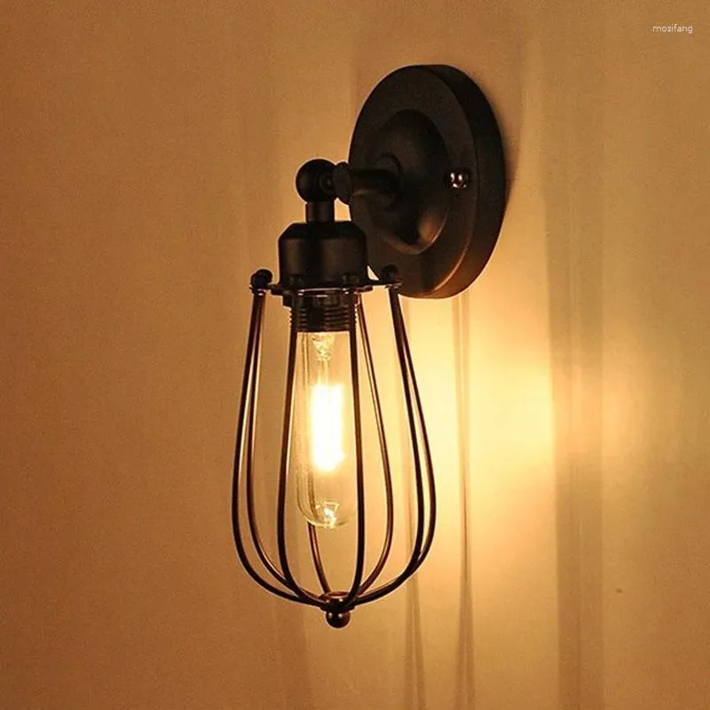 Lampada da parete Vintage Industrial Americano Luci retrò per interni Illuminazione Lampade da comodino Corridoio Sconce Luce Camera da letto Decorazioni per la casa