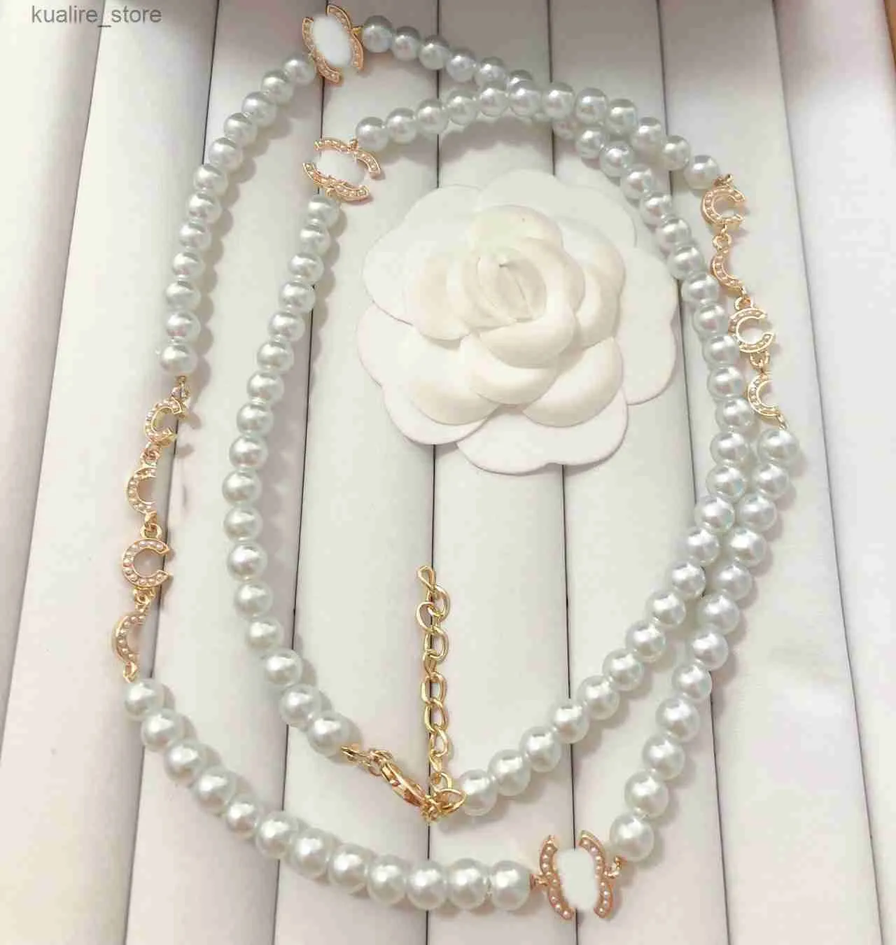Colliers pendentif classique diamant pendentif collier concepteur de haute qualité perle femmes collier anniversaire de mariage bijoux cadeau L240311