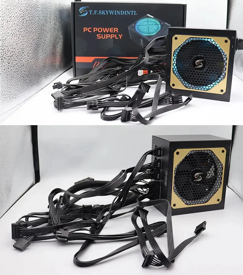 S.T.F. SKYWINDINTL TF1000W atx電源 GOLD認証 Amazon | 1000W 電源 フル電圧 100-240V アクティブ PFC