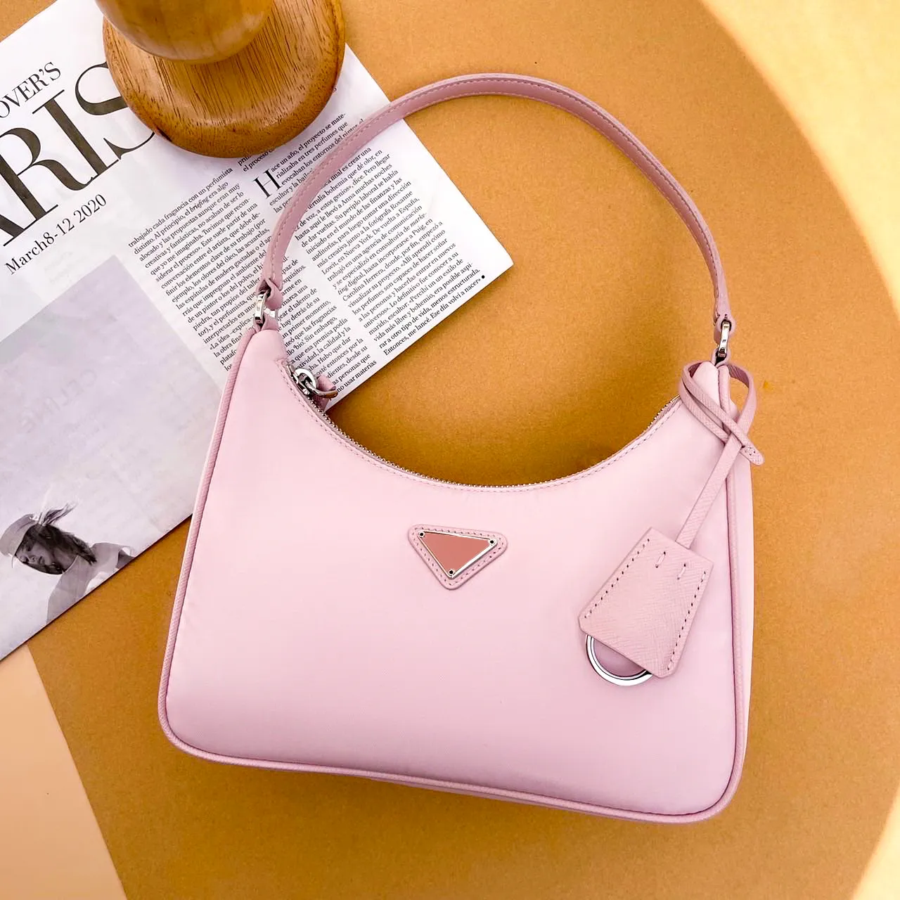 Triangle Re-edition 2000 2005 Designer Underarm Nylon hand bag Luxurys small handbag Safino Shoulder bags Womens mens armpit tote Crossbody clutch city pochette bag