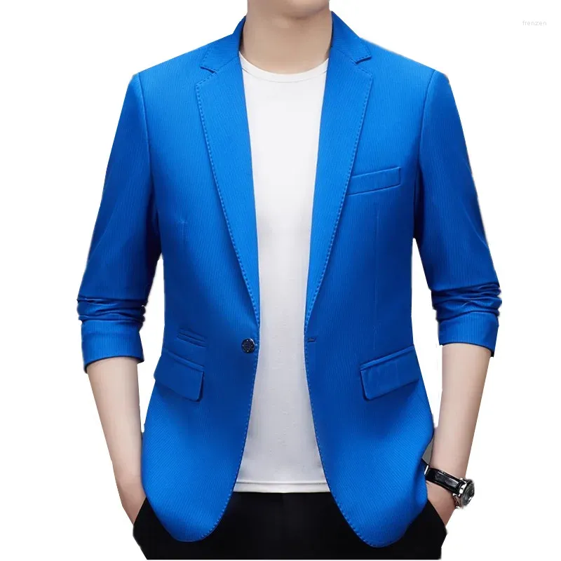 Ternos masculinos moda masculina negócios terno social jaqueta azul/preto cinza clássico casamento bola festa fino ajuste smoking blazer casacos