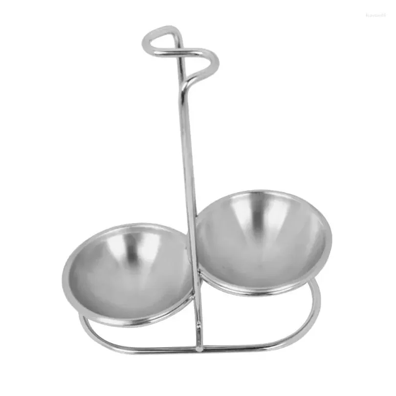 Set di stoviglie Poggiamestolo in acciaio inossidabile Mestolo per zuppa Supporto per colino Supporto per ripiani da cucina Tavolo con vassoio Consegna a goccia Otf9M