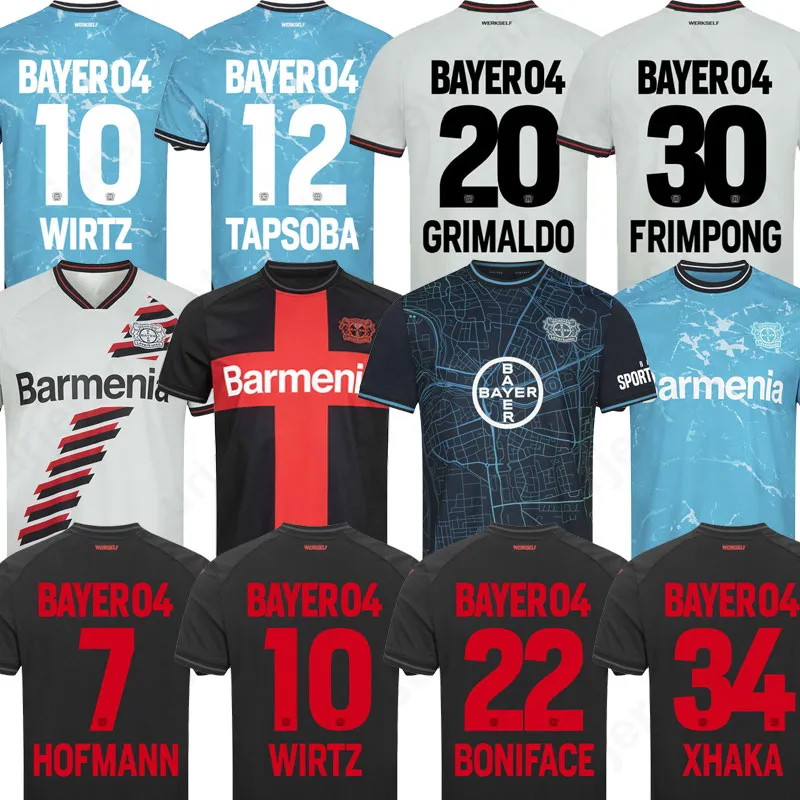 Leverkusen 23 24 Bayer 04 Leverkusen voetbalshirts Speciaal WIRTZ BONIFACE 2023 2024 Thuis uit derde DEMIRBAY HLOZEK FRIMPONG Schick HINCAPIE voetbalshirttenues