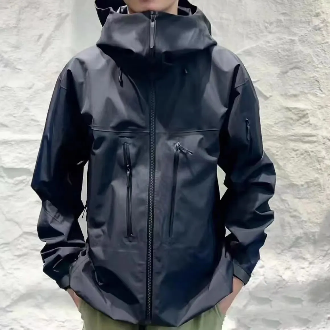1 a Arc Jacket Men's Designer Jackets Top Quality Hardshell Sv6 Terno de montanhismo ao ar livre Alpha Windproof Waterproof Outerwear Casacos com capuz