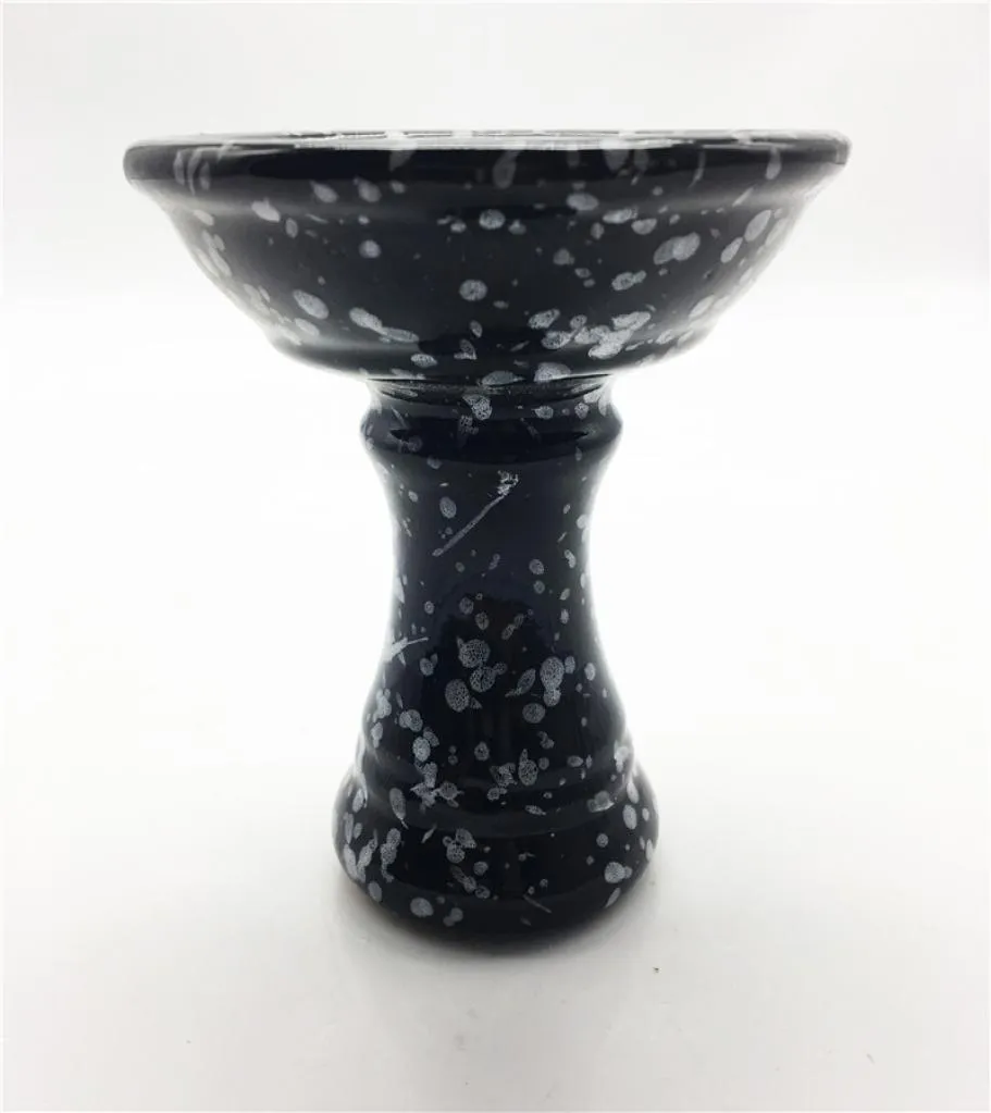 Cool Hookah Shisha Bowl Black Charcoal Holder Enkel handtag för Shisha Hookah Accessories 78mm Ceramic Bowl2327575