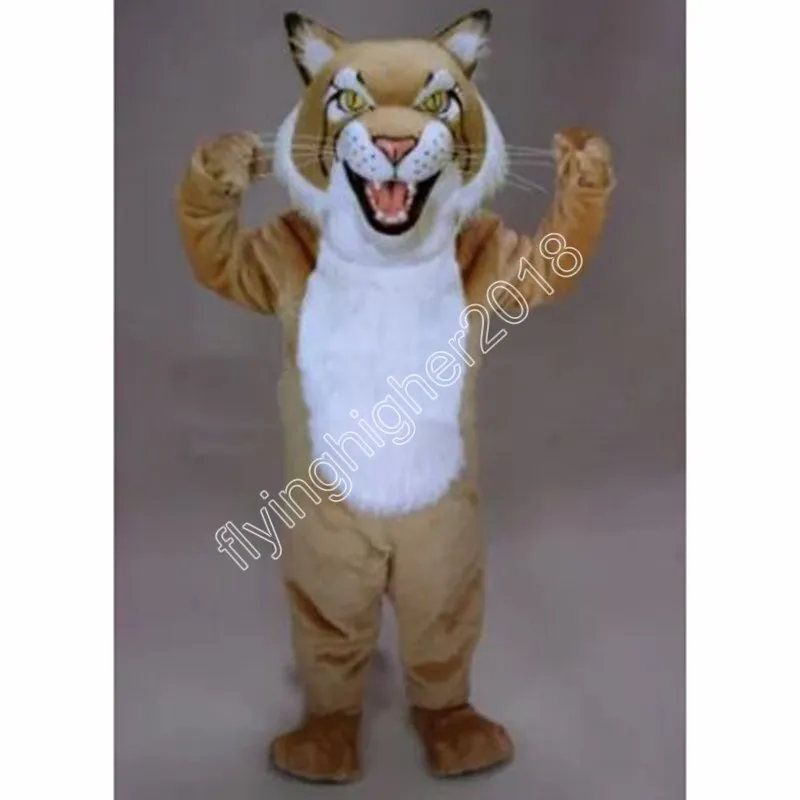 Profissional wildcat mascote traje carnaval festa palco desempenho vestido extravagante para homens feminino traje de halloween