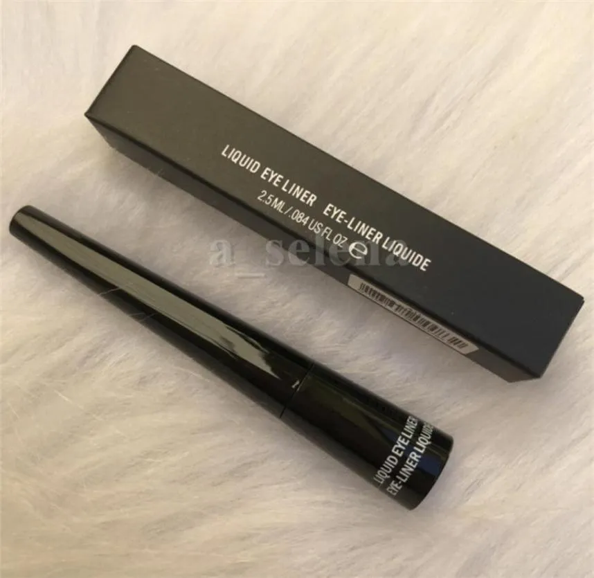 Eyes Makeup Waterproof Liquid Eyeliner Eye Liner Cool Black Pen with Hard Brush 25ml4062671