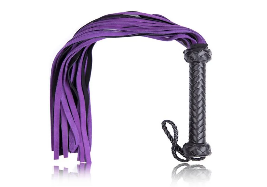 Adult Games Sex Whip Sexy Flogger Toy Hand Made Genuine Leather Whip Sex Fetish Leather Flogger Horse Whip1706246