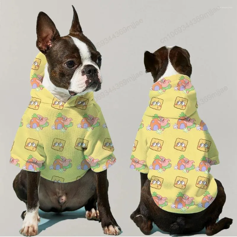 Abbigliamento per cani Felpa con cappuccio con cappuccio Tuta per cani Pullover Vestiti per animali alla moda Inverno Minimalista Pug Abbigliamento Gatti Abbigliamento 2024