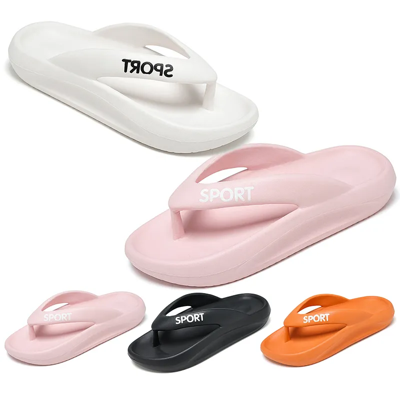 Smidiga sandaler kvinnor sommarvattentätning vit svart19 tofflor sandal kvinnor gai storlek 35-40